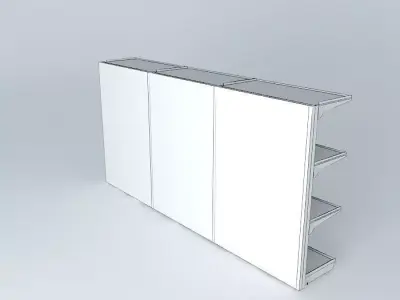 Kit612 Gondola Exhibitor Metal Market by Alex Marques Free 3D model