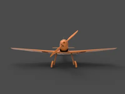 BF109B toy airplane 3D print model