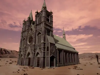 Temple church 3D model