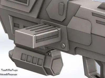 Star Wars republic commando DC-17m blaster for cosplay 3D print model