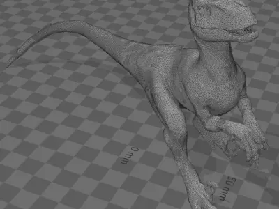 Velociraptor dinosaur 3D print model
