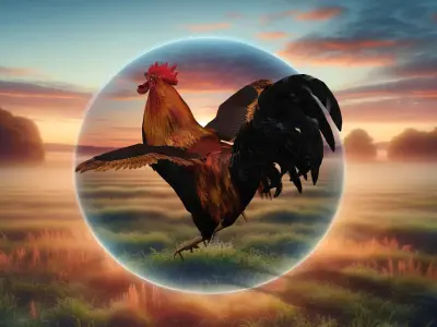 Sunrise Sovereign Rooster of the Morning Low-poly 3D model