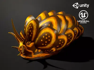 Cyerce Nigricans - Game Ready Low-poly 3D model Low-poly 3D model