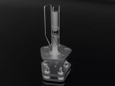 Silandr rocket launcher Low-poly 3D model