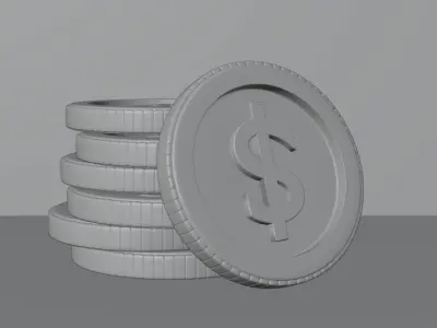 Gold Coin 3D model 3D model