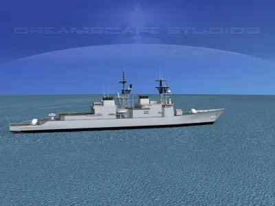 Spruance Class DD964 USS Paul F Foster 3D model