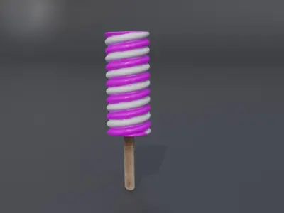 Ice Cream Low-poly 3D model