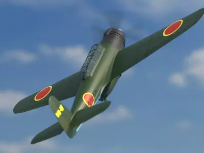 Nakajima B6N Tenzan - very simple model 3D model