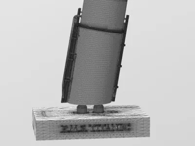 Iconic funnels RMS Titanic 3D print model