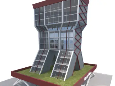 Commercial Building-019 Office Tower 3D model