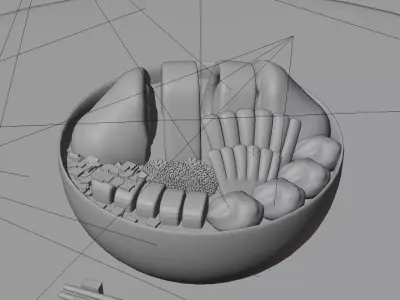 Pempek 3D model