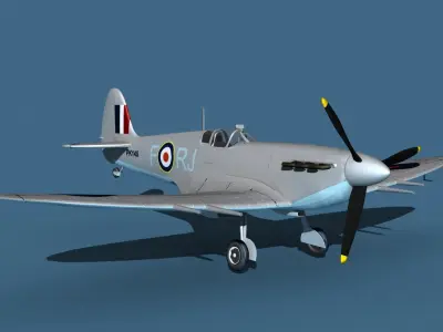 Supermarine Spitfire MkVI V05 3D model