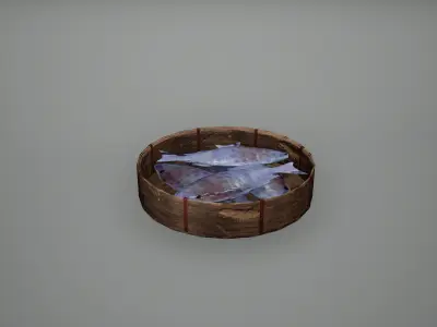 Viking Fish Low Poly Game Ready Low-poly 3D model
