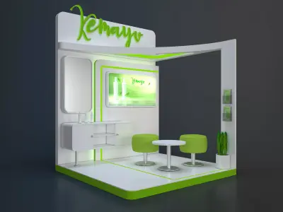 booth design 3D model