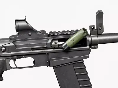 M26 MASS SHOTGUN RIGGED Low-poly 3D model