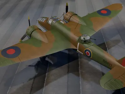 Bristol Blenheim Mk-5 Bisley 3D model