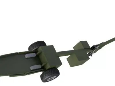 Light Aircraft Towbar 3D model