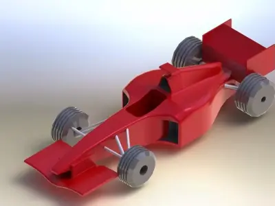 F1 car Free 3D model