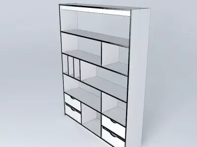 Pine furniture separation Free 3D model