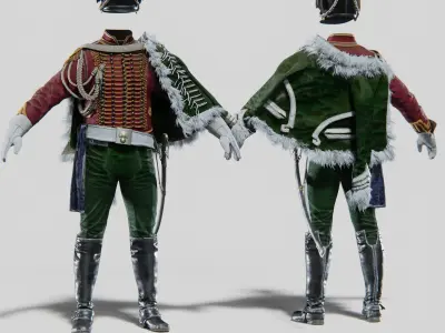 Napoleon Empire Bundle Pack Rigged Low-poly 3D model