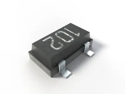 Realistic Transistor model with 2K PBR textures 3D model