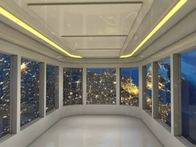 Sci Fi Room 3D model 84