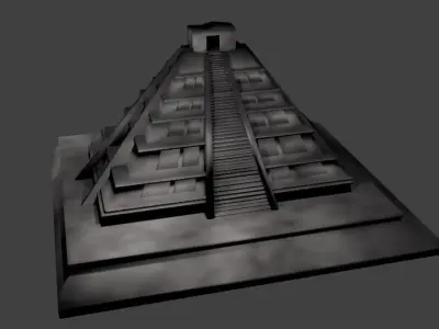 Mayan Pyramid Low-poly 3D model