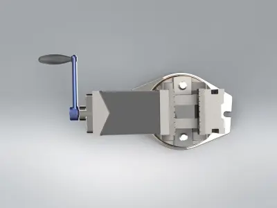 Double Turn Table Vice 3D model