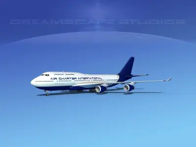 Boeing 747-400 Air Charter Intl 3D model