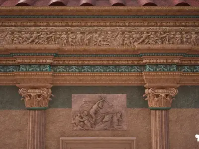 Neptunes Roman Bath Low-poly 3D model