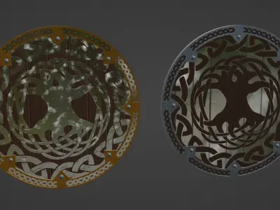 Viking Shield - Niflheim 3D model