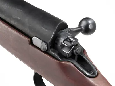 PBR Mauser 1918 Tankgewehr  Low-poly 3D model