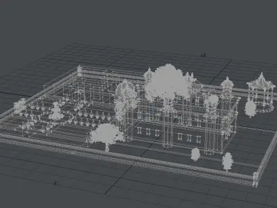 Palace with Grounds 3D model