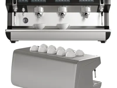 Coffee Makers Set 4 Commercial 3D model