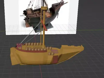 Catalan Nava Low-poly 3D model