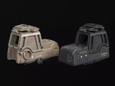 SIG Sauer ROMEO9T Red Dot Low-poly 3D model