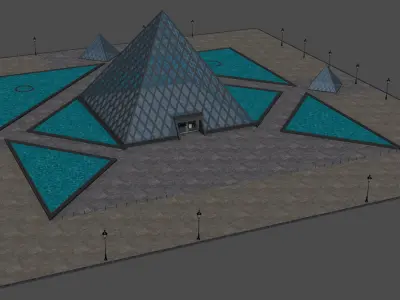 Louvre Pyramid 3D model