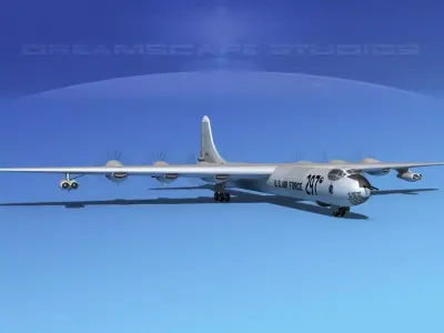 Convair B-36D Peacemaker V02 3D model