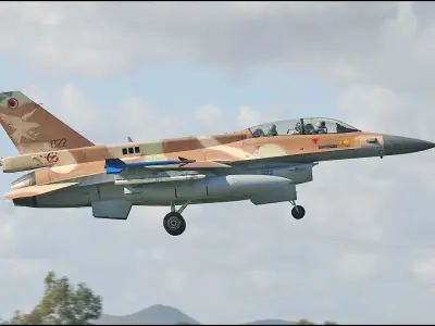 F-16D Block 40 Israeli 3D model