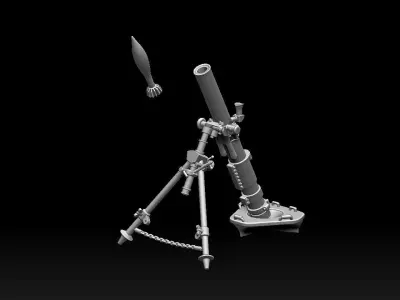 M120 MORTAR CARRIER 3D print model