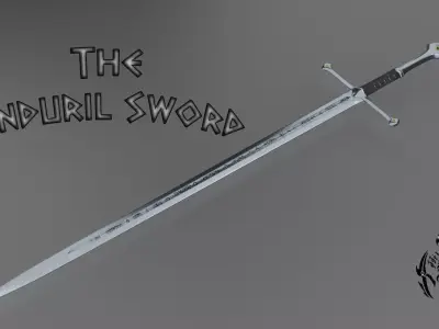 The Anduril Sword 3D model