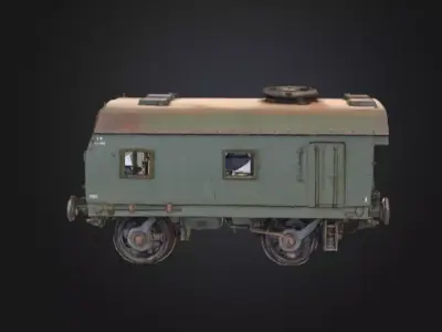 Old Military Train 3D print model