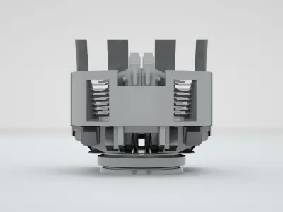 Bofors Twin 40mm 56 OQF Mark V Mark XI 3D model