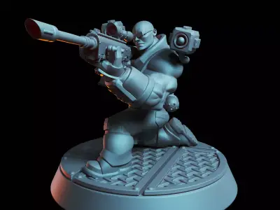 Imperial Heavy Brutes - Abhuman Tactical Squad 3D print model