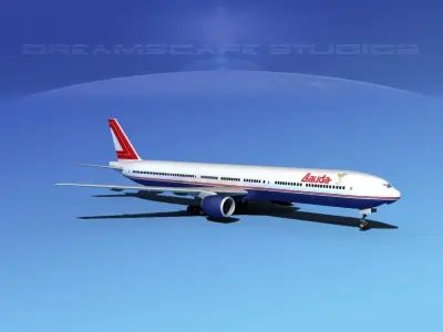 Boeing 777-300 Lauda 3D model