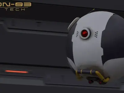 Jorion Flying Robot Drone  Low-poly 3D model