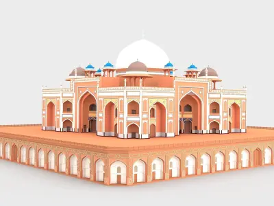 Humayun Tomb 3D model