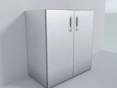 Small Cabinet Low-poly 3D model