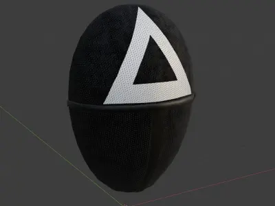 Squid Games Worker Mask Free low-poly 3D model