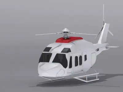 AgustaWestland AW169  Low-poly 3D model
